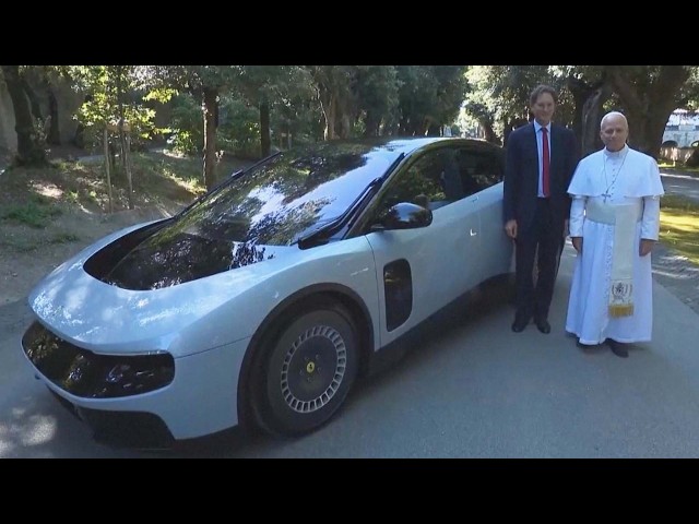 Pope Leo Gets First Look At Fully-Electric Ferrari Luce