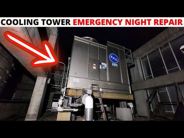 HVAC: Emergency After Hours Cooling Tower Pipe Repair That Prevented Major Building Damage