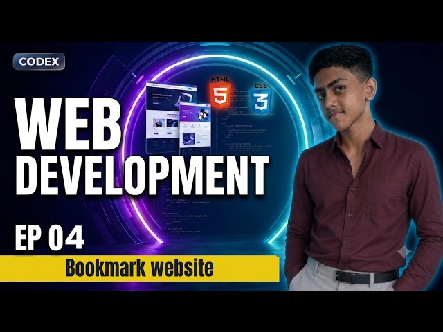 HTML Bookmark Website From Scratch | Codex Web Development