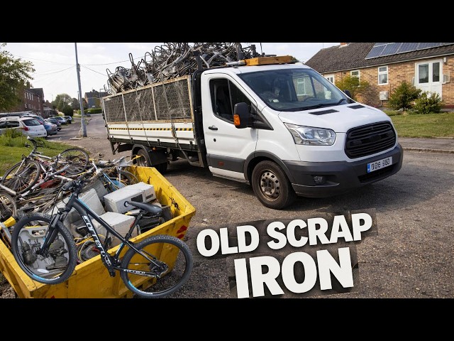 making money off the streets of the UK old scrap iron #subscribe #recycling