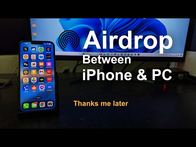 Airdrop between iPhone & Windows PC | Easy File Transfer From iPhone to Windows 10/11