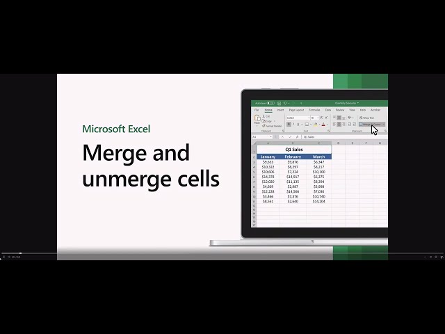 Microsoft Excel Merge and unmerge cells
