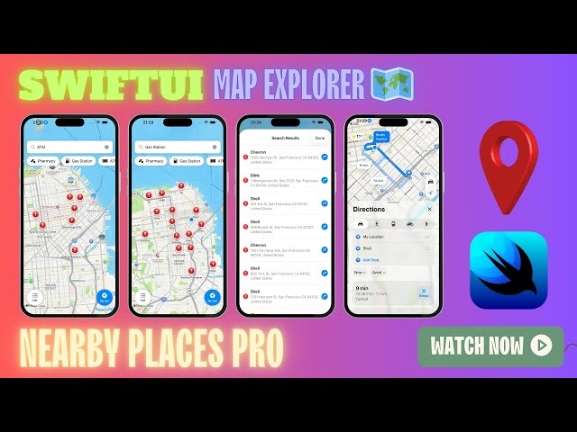 Nearby Places Pro: Built with SwiftUI 📍