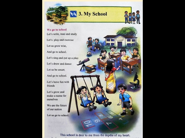 Class 3 | Part 2 | The World Around Us | Chapter 3 | My School | Complete Explanation & Teaching