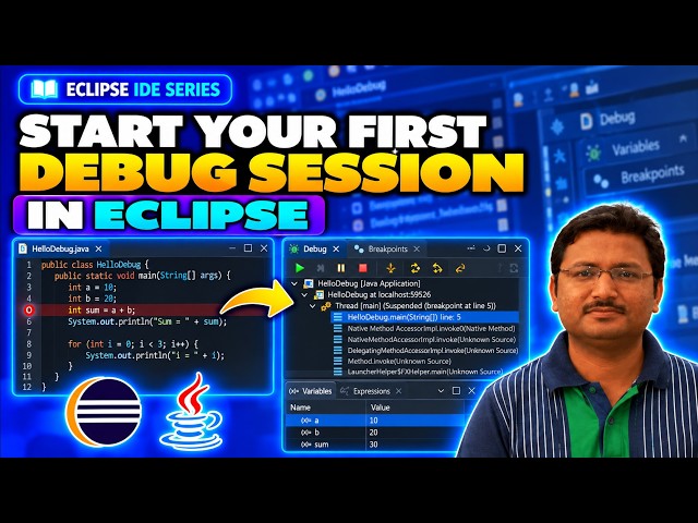 Start Your First Java Debug Session in Eclipse