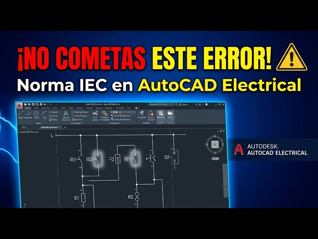 ⚡️ DON'T MAKE THIS MISTAKE! How to Draw Electrical Schematics with IEC Standards in AutoCAD Elect...