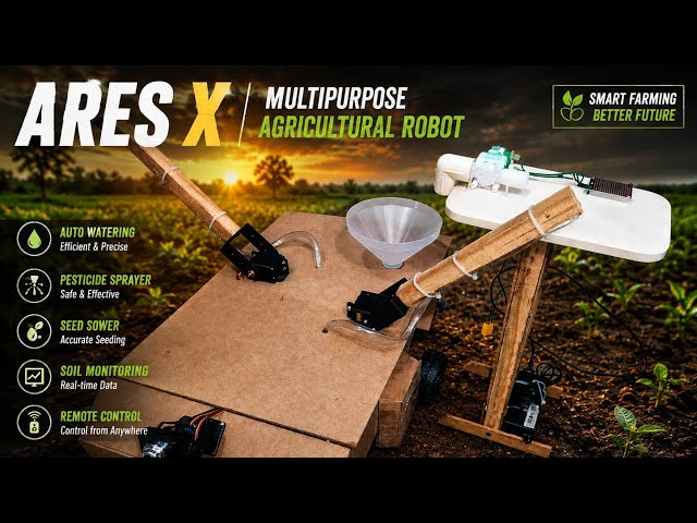 ARES-X — Wireless AI-Powered Multipurpose Agricultural Robot | Arduino Physical AI Challenge 