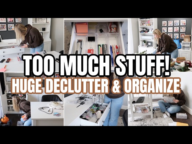 😩 WE STILL HAVE TOO MUCH STUFF! | DECLUTTERING, ORGANIZING & CLEAN WITH ME