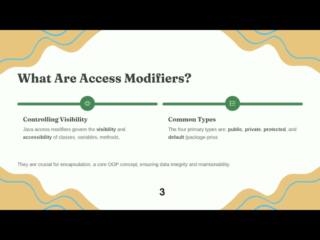Public and private members in Java oops