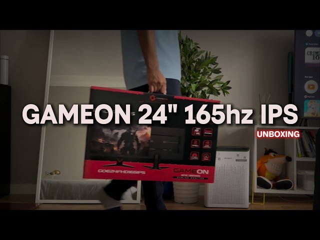 فيديو فتح صندوق شاشة  GAME ON 24" 165 hz