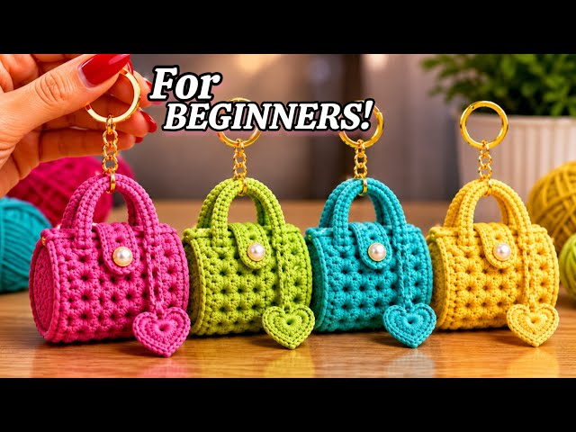 Super EASY!Viral Crochet MINI BAG 😍 BEST SELLING Idea for Beginners! 
