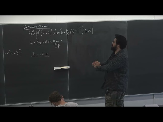 Lattices: Theory and applications I - Basel Jayyusi