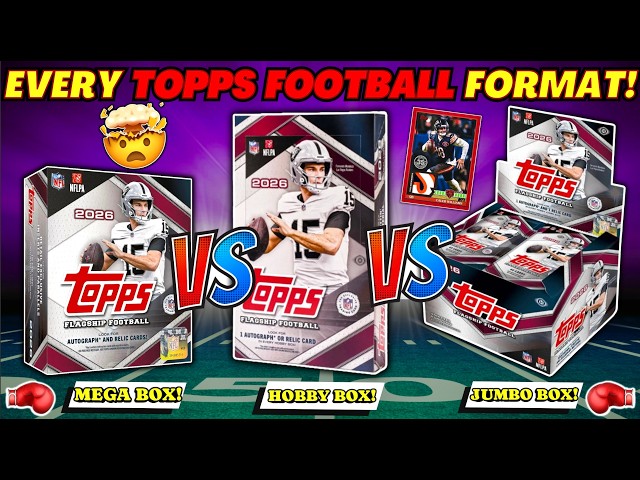 *MASSIVE PULLS!🤯 OPENING EVERY FORMAT OF 2026 TOPPS FLAGSHIP FOOTBALL!🏈