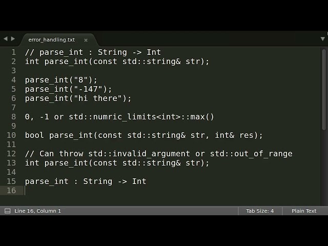 Functional Programming using C++ (18/27) - Error handling