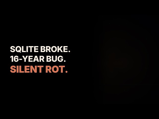 SQLite's 16-Year WAL Bug: Tailscale's 2026 Silent Corruption Hunt