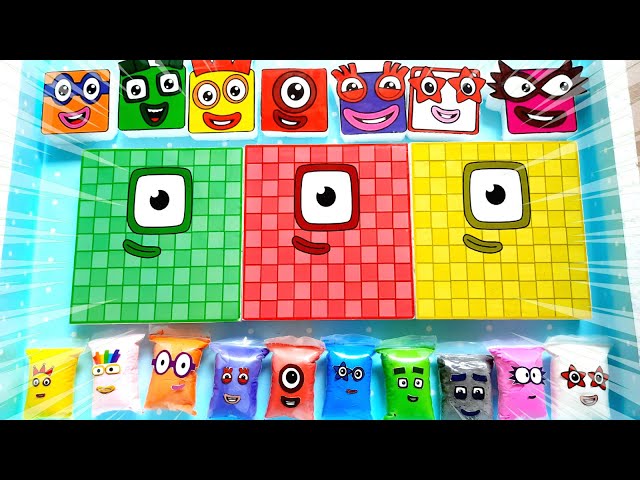 Numberblocks7 Box of Compilation Step Squad vs Alphablocks ASMR Shot Gun Satifying Video ASMR