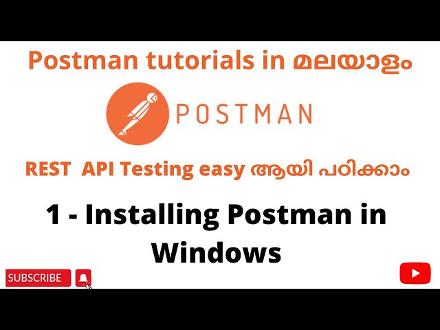 How to Install Postman in Windows OS| Become an expert in Postman| Postman API Testing| Malayalam