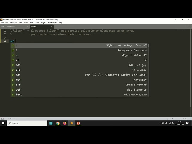 JavaScript tutorial para principiantes.  #16 método filter mp4