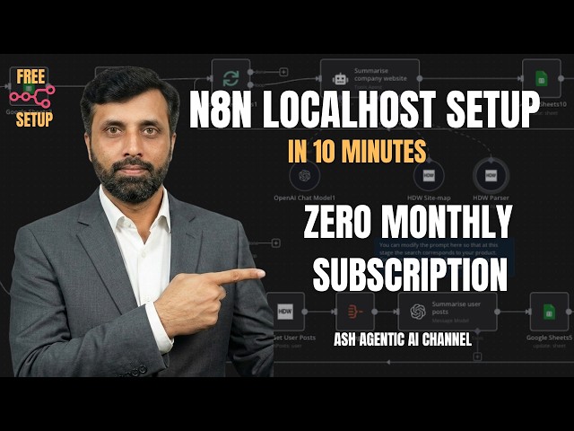 No n8n Monthly Fee - Setup n8n in 10 Minutes