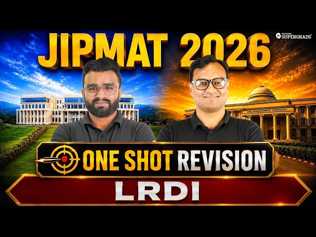 JIPMAT 2026 One Shot Revision | Complete LRDI Marathon | 6 Hours Non-Stop