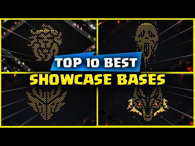 TOP 10 Clash of Clans SHOWCASE Bases/FUNNY Bases (With Link)