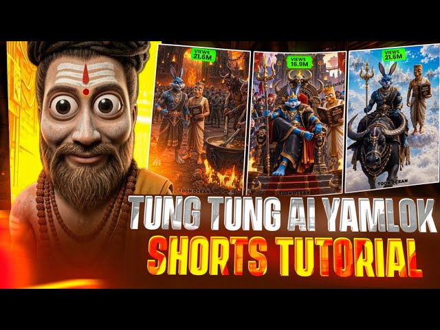 🔥 TUNG TUNG AI YAMLOK Shorts Editing Tutorial 🤯 | How to Make Free Fire AI Shorts | YFYT