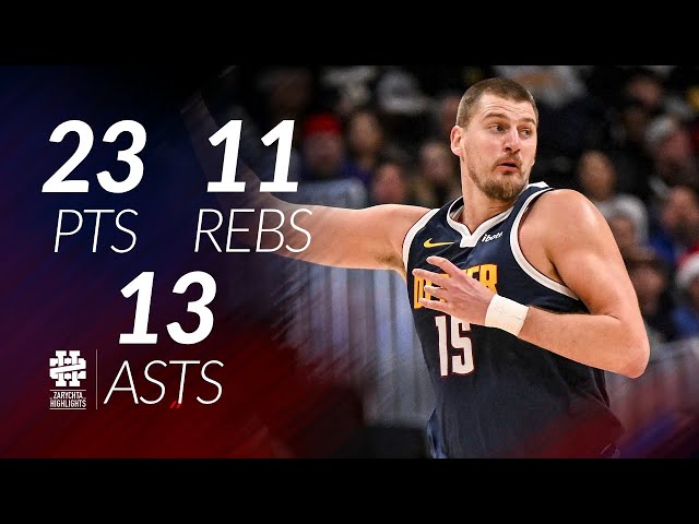 Nikola Jokic 23 pts 11 rebs 13 asts vs Magic 25/26 season