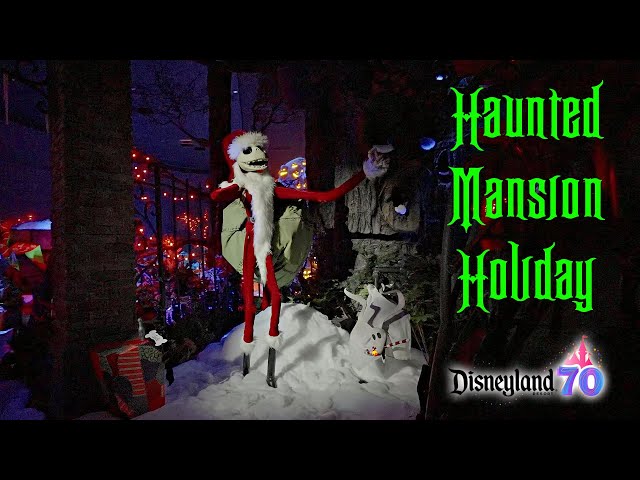Haunted Mansion Holiday On Ride Low Light 4K POV Disneyland 2025 12 20