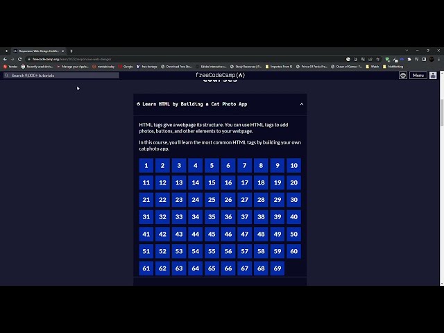 Learn HTML by Building a Cat Photo App Step - 1 to 69 || freeCodeCamp