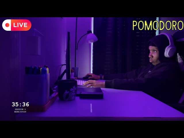 12-hour study | 50+10 | Rain SFX | Computer Science