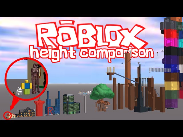 Roblox HEIGHT Comparison 2026🗼📏 (The Biggest Things in Roblox)