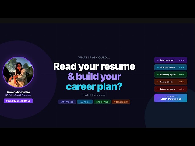 AI Mentor: Auto-Parse Resumes & Generate 5-Year Plans (MCP + Agents)