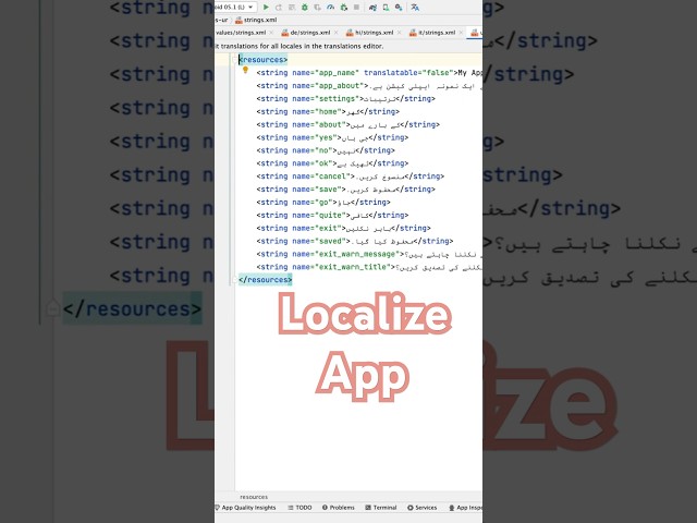 Localize Your App With A Few Clicks | Android Studio