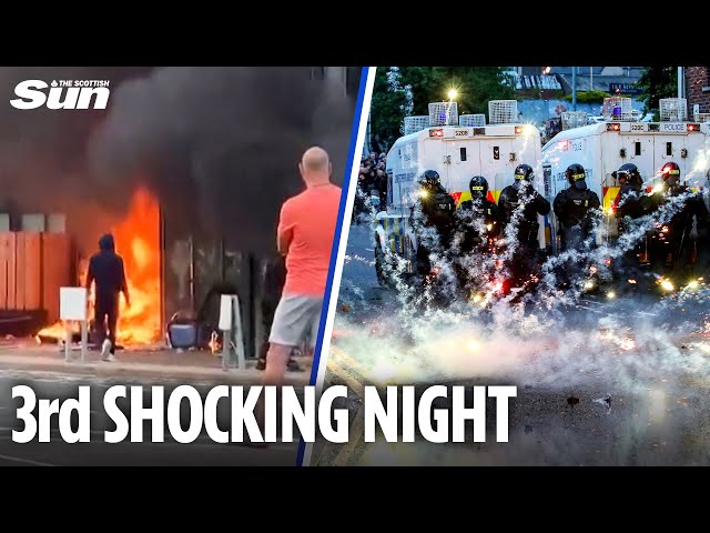 BALLYMENA RIOTS: Shocking 3rd Night of Chaos Caught on Camera