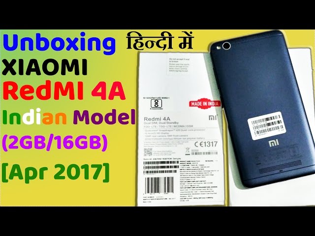 [हिंदी] Redmi 4A Smartphone under 6000 || Redmi 4A Unboxing 2017 India In Hindi