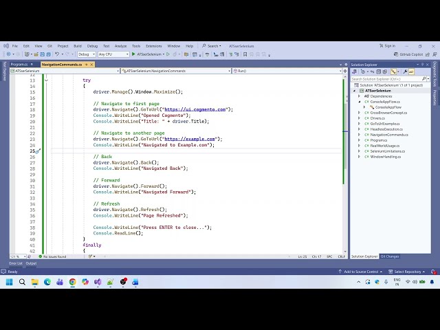 Navigation Commands in Selenium | Back, Forward & Refresh