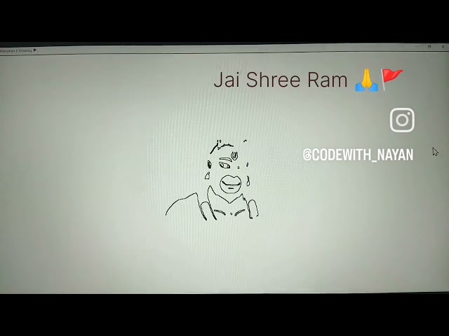Hanumanji picture  🙏🚩 python learning🥰