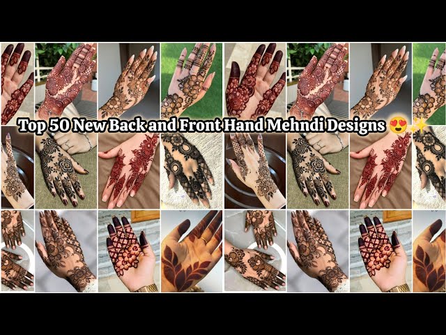 Back Side Arabic Mehndi Design | Simple Front and Back Hand Mehndi Design | Mehndi Design | Mehndi 🥰