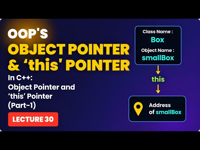 Oops in C++ | Object and 'this' Pointer🤔(part-1) | Video-30