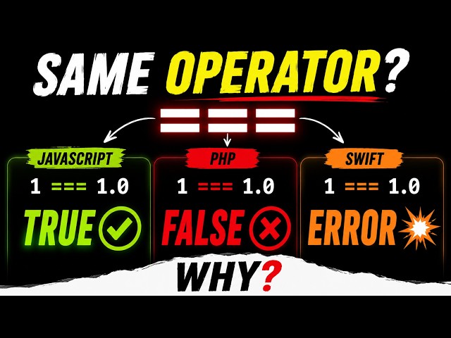 Why ===  operator isn't universally the same ?