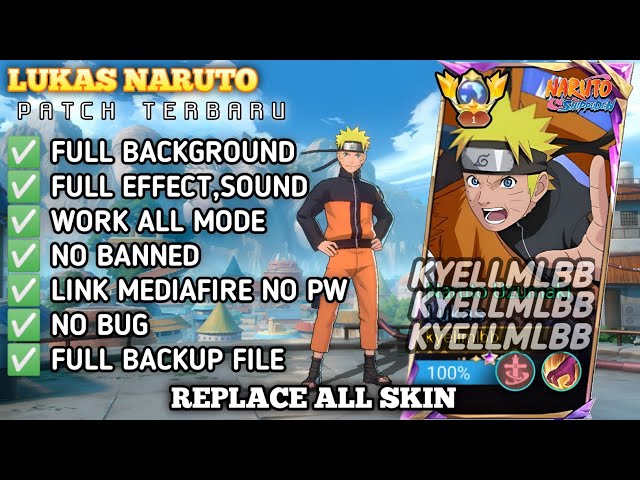Script Skin Lukas Naruto - Naruto Uzumaki No Password | Full Voice Effects | Patch Terbaru