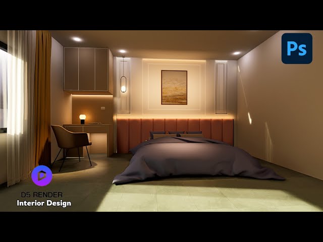 D5 Render Bedroom Lighting Setup | Realistic Interior Lighting Tutorial #d5render #interiordesign