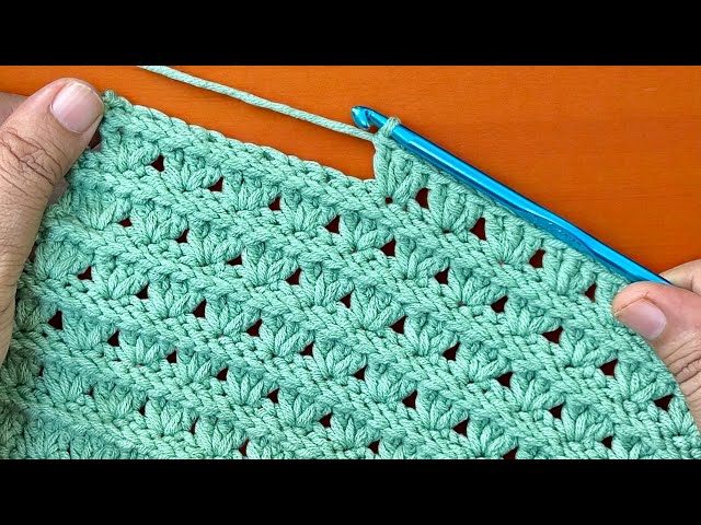 EASY Crochet Pattern for Beginners! 🌸 Crochet Stitch for Baby Blanket, Bag & Scarf