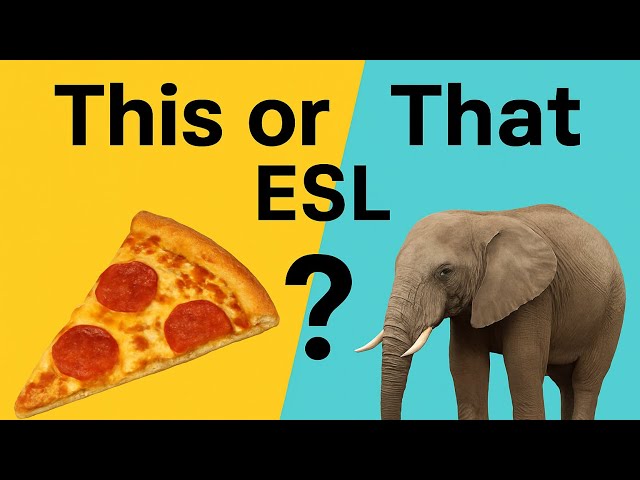 This or That ESL Game with FUN Pictures! | No Prep Warm Up Activity