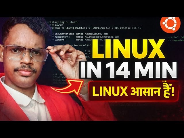 Learn Linux in 14 Minutes 🚀 Beginner Friendly Tutorial (Hindi)
