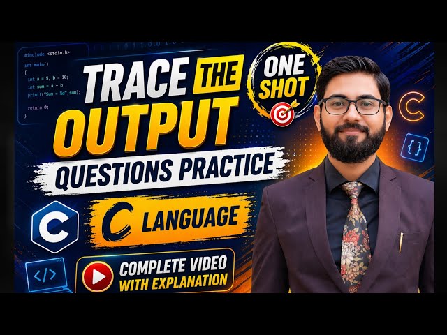 Trace the output in C language | 2nd year c language