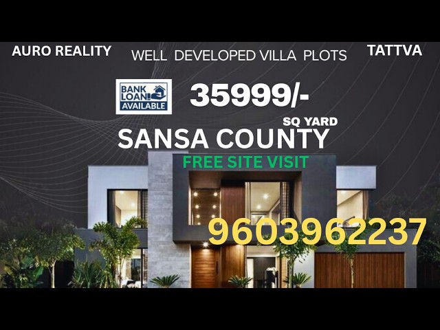 AURO REALTY AND TATTVA || SANSA COUNTY || VILLA PLOT'S PATANCHERU #hyderabad #patancheru#villaplots 