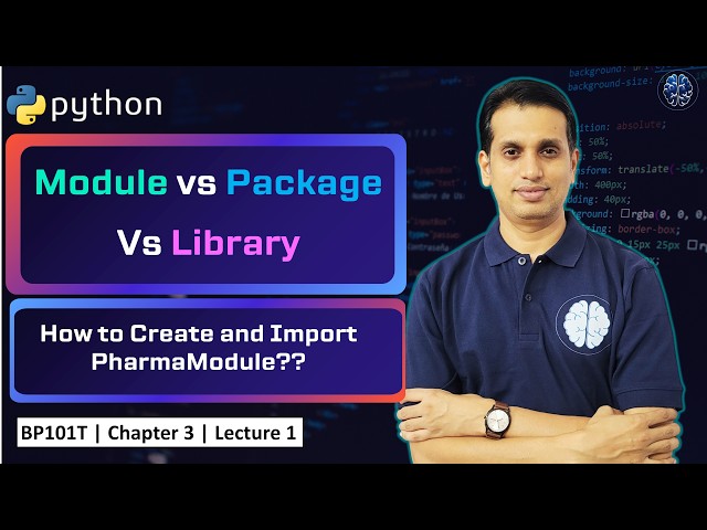 Creating PharmaModule in Python | Module in Python ??