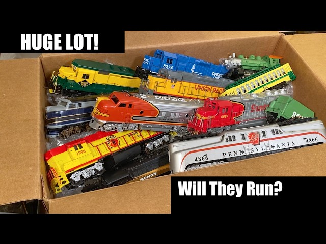 LARGE LOT of HO Locomotives Unboxing - Will They Run?