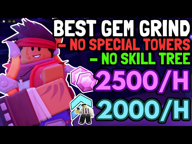 (UPDATED) The Best Way To Grind GEMS and Crook Boss MAX XP... (TDS)